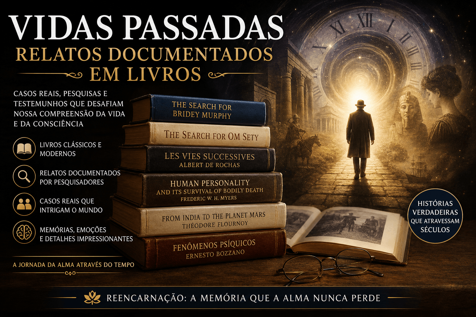 vidas passadas relatos documentados em livros