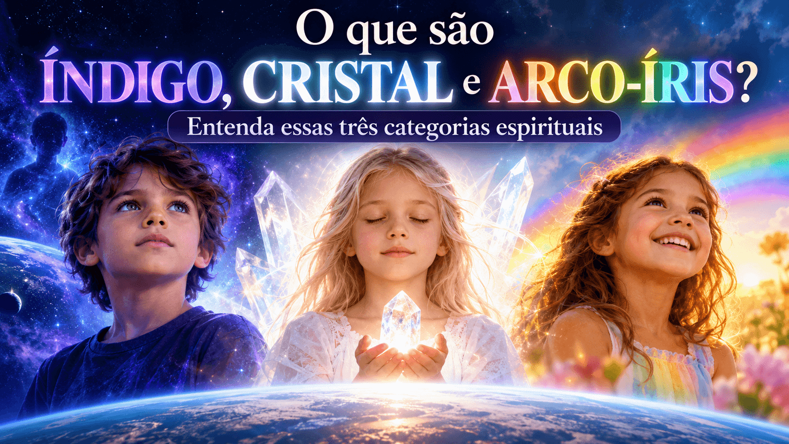 INDIGOS CRISTAIS E ARCO-IRIS
