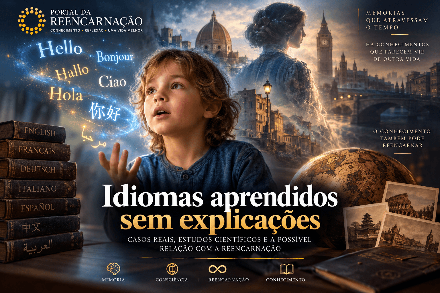 idiomas aprendidos sem explicações